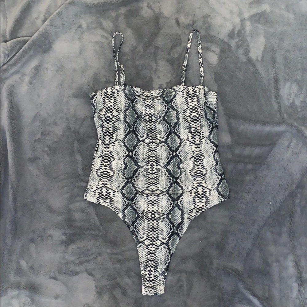 Snakeskin bodysuit